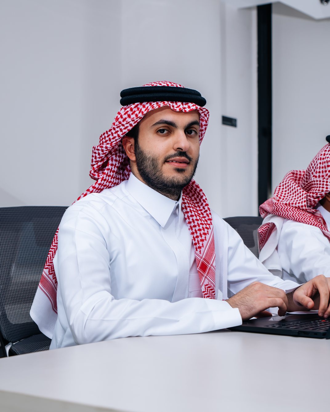 AHS accountants in a working session at the Riyadh office